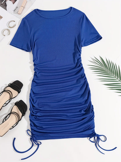 Bodycon jurk met koord en ruches - Chloe