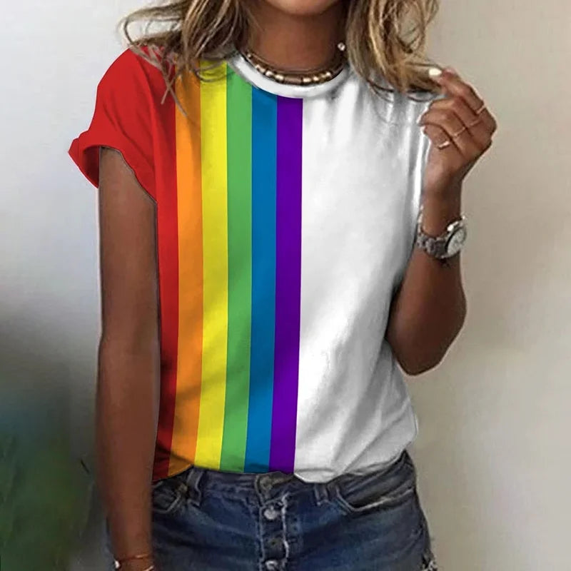 Nettie | Stijlvol regenboogshirt