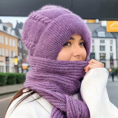 Issa | 2-in-1 wollen muts + sjaal