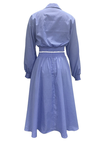 Gestreepte tweedelige rok set - Eleanor
