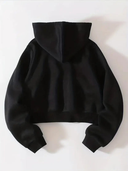 Luda - Hoodie met gedeelde rits