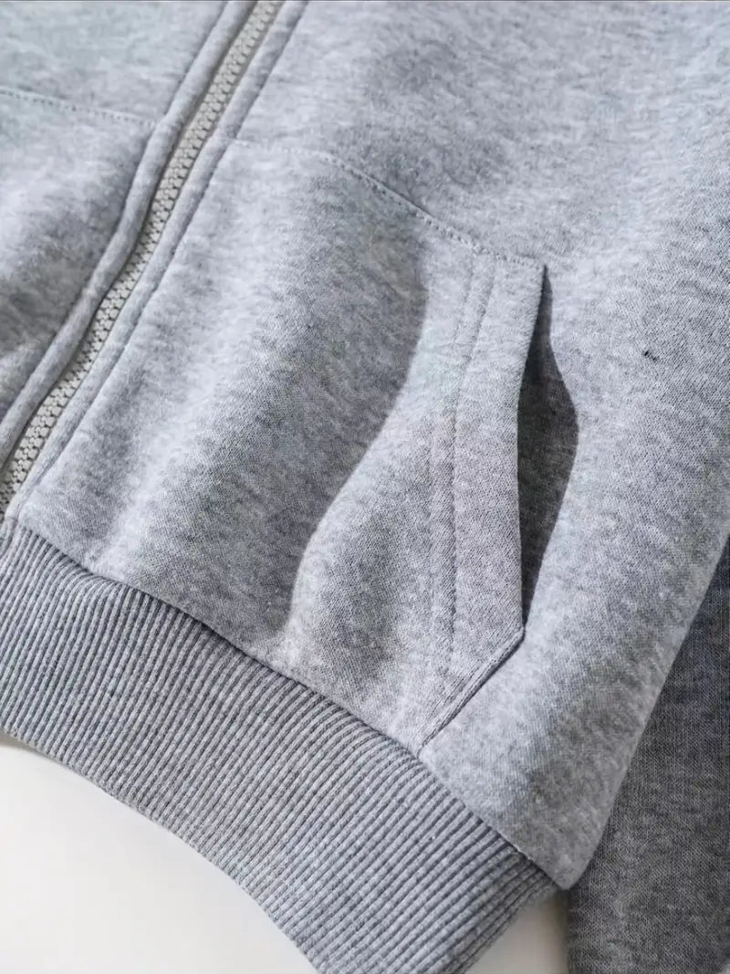 Luda - Hoodie met gedeelde rits