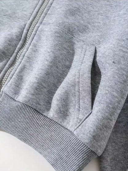 Luda - Hoodie met gedeelde rits