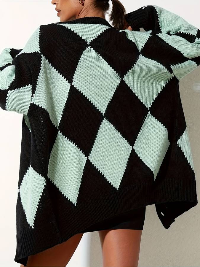 Button-Up gebreid vest