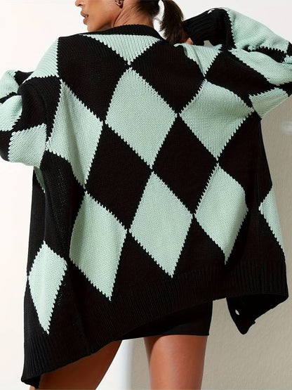 Button-Up gebreid vest