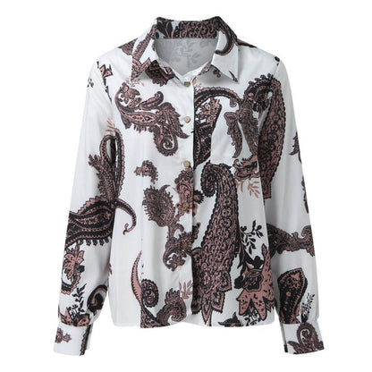 Fenna | blouse met paisleyprint