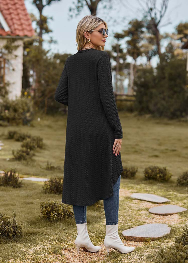 Lange zwarte cardigan