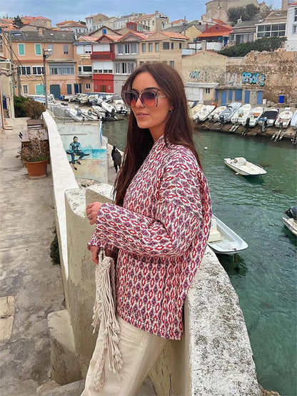 Jasje met roze print