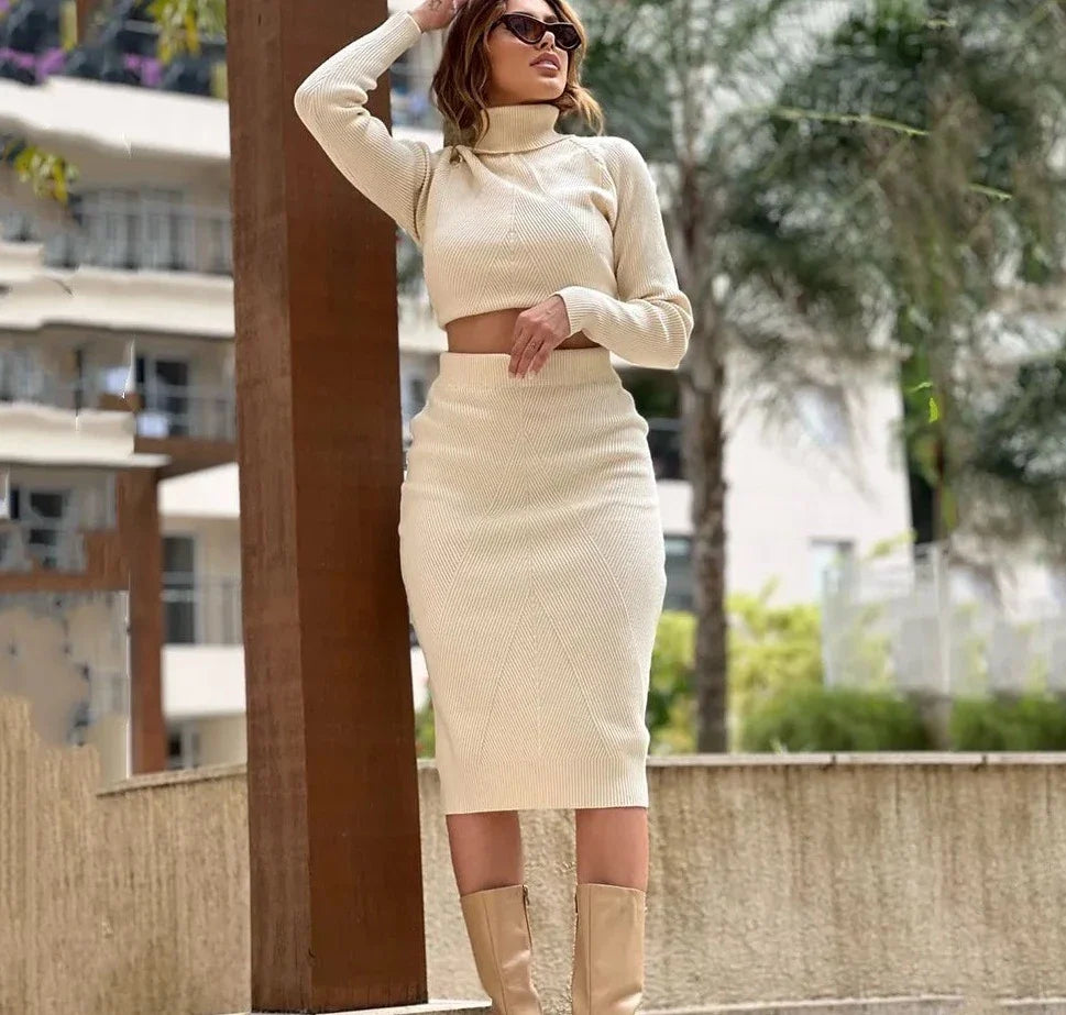 Gebreide two piece set