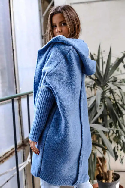 Oversized vest met capuchon