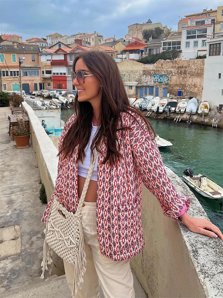 Jasje met roze print