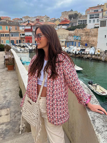 Jasje met roze print