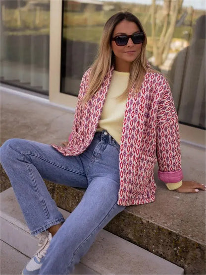 Jasje met roze print