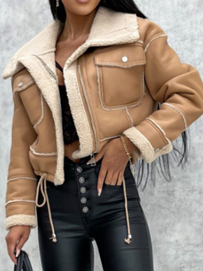 Bruin kort bikerjack