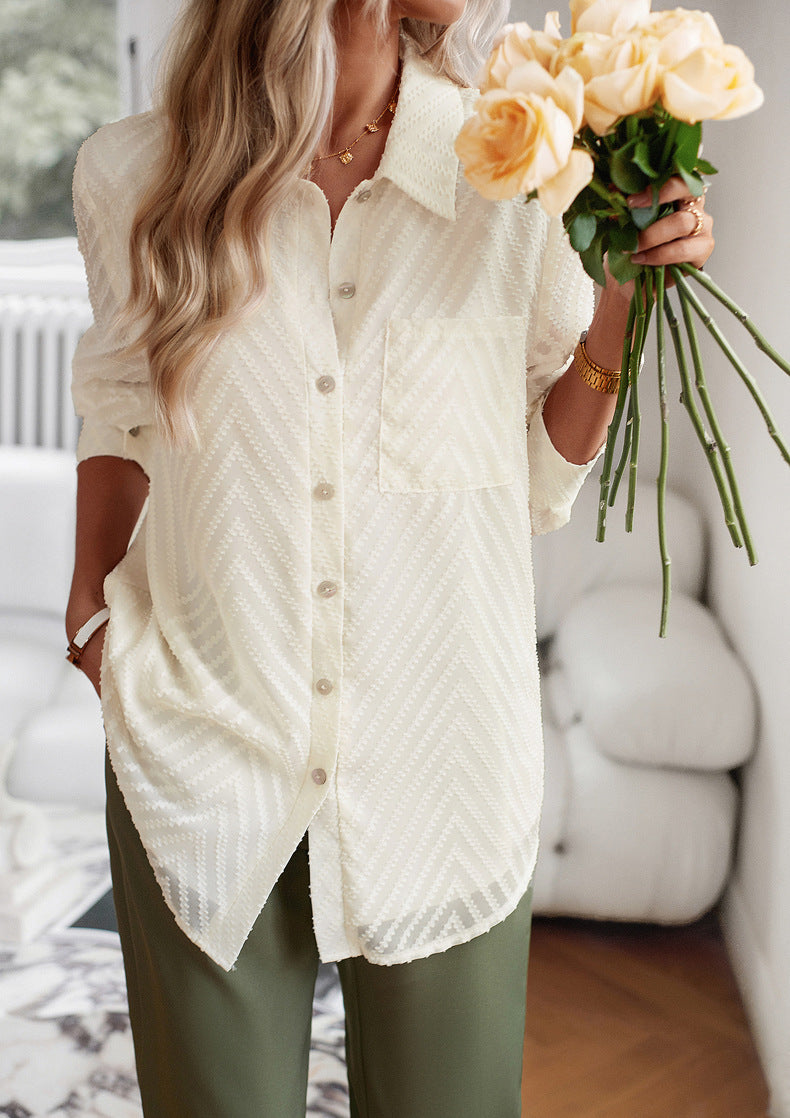 Witte blouse met print