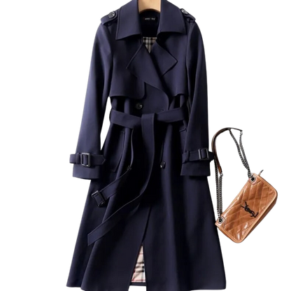 Olivier | klassieke trenchcoat met riem en knoopsluiting