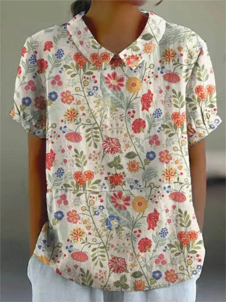 Liona blouse voor dames met bloemenprint