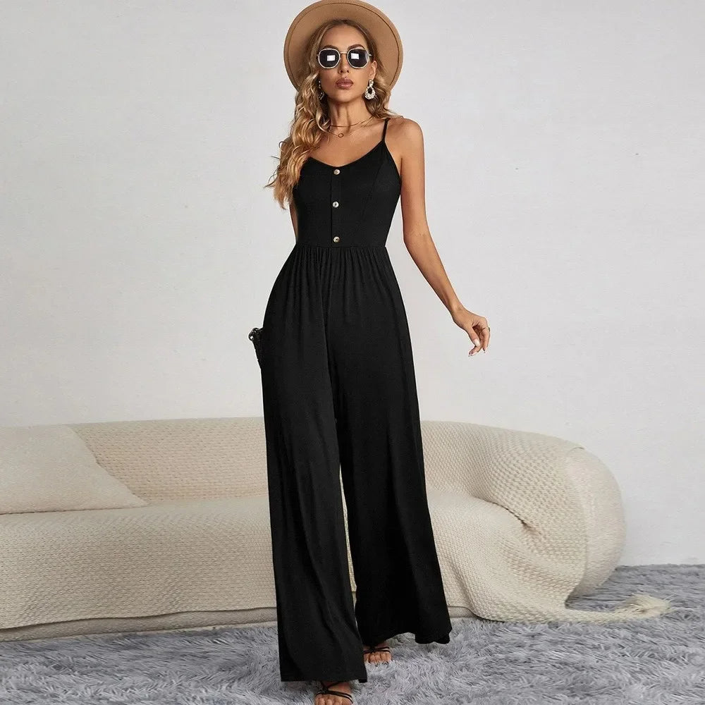 Jumpsuit met brede benen | Peri