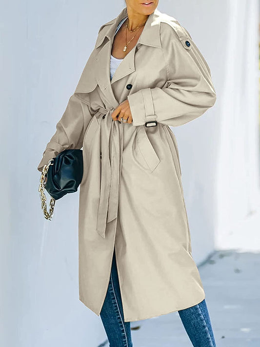 Carmelita - Dames Stijlvol Lange Trenchcoat | Winter