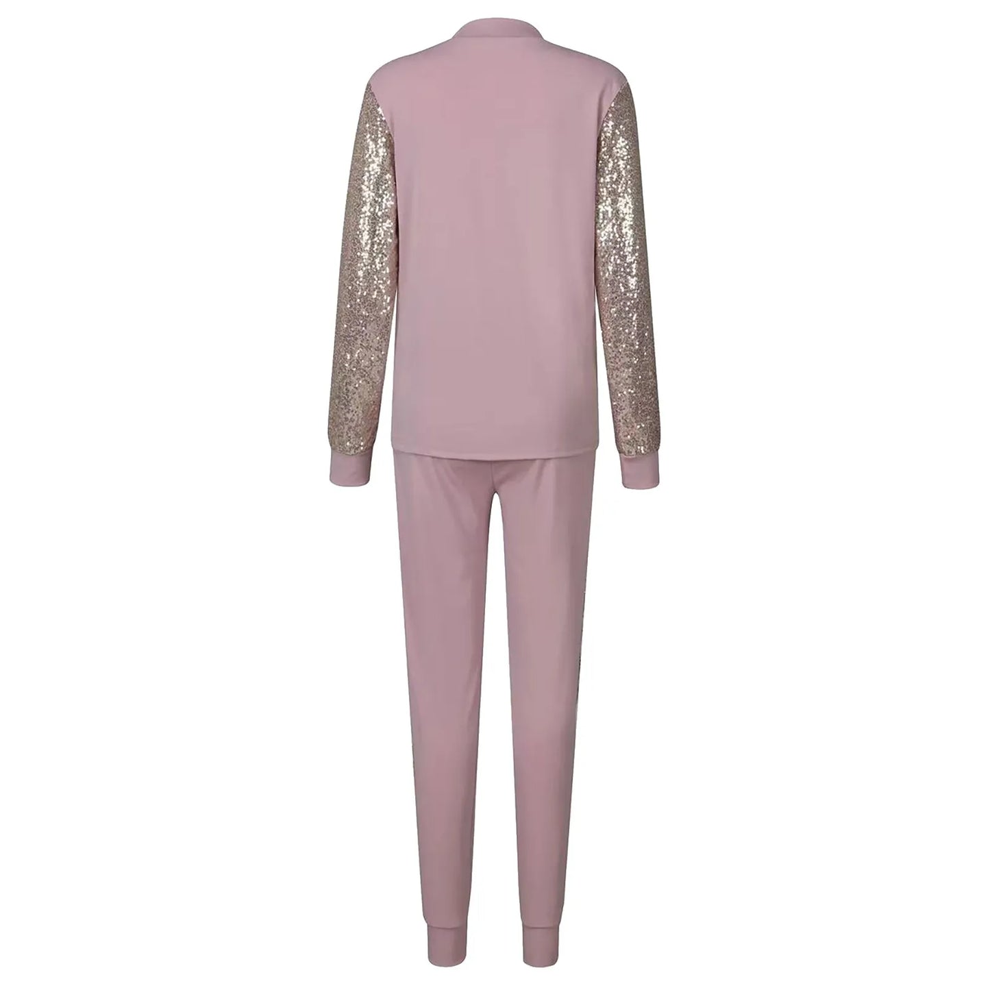 Elestria - Casual Tweedelige Set met Pailletten