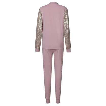 Elestria - Casual Tweedelige Set met Pailletten