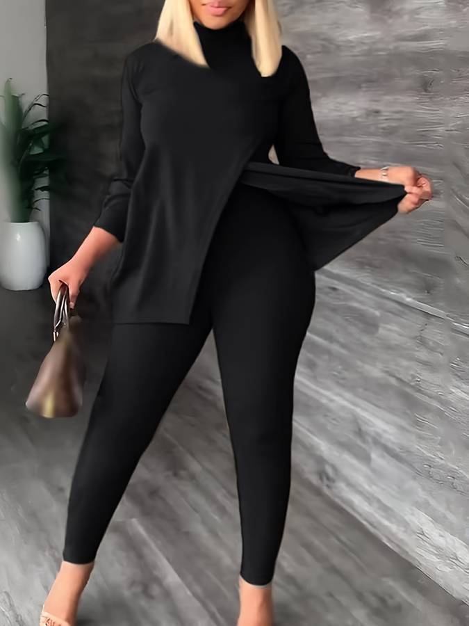 Top met Splitzoom & Broek Set