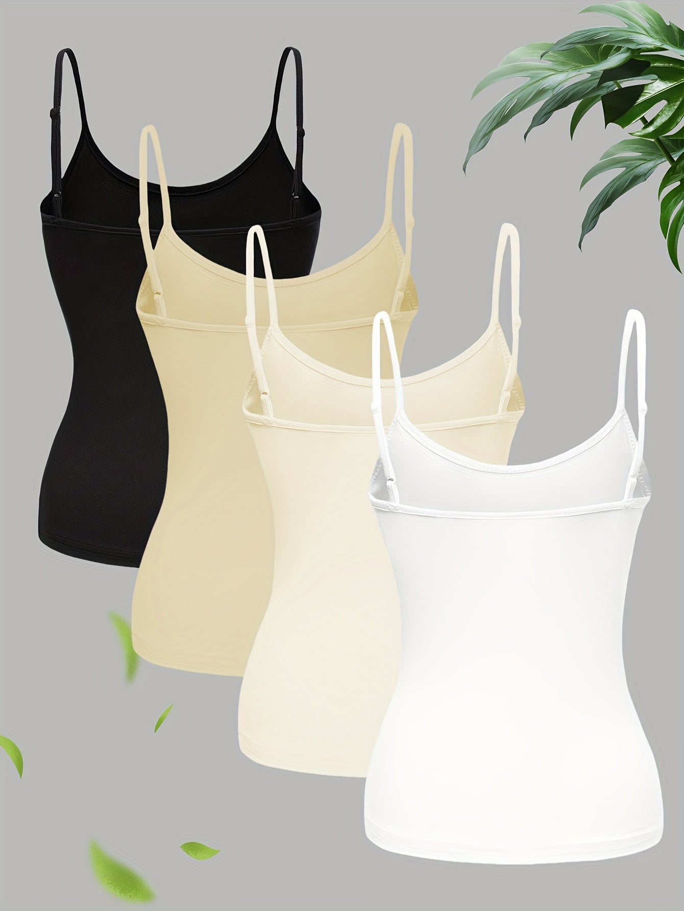 Effen 4-pack Cami Tops - Scarlett