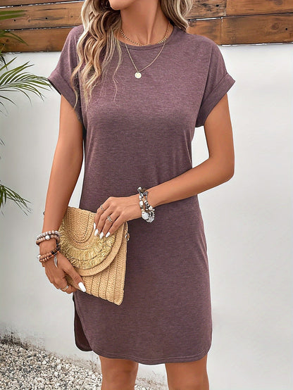 Abbey - Casual Shirtjurk met Ronde Hals en Korte Mouwen