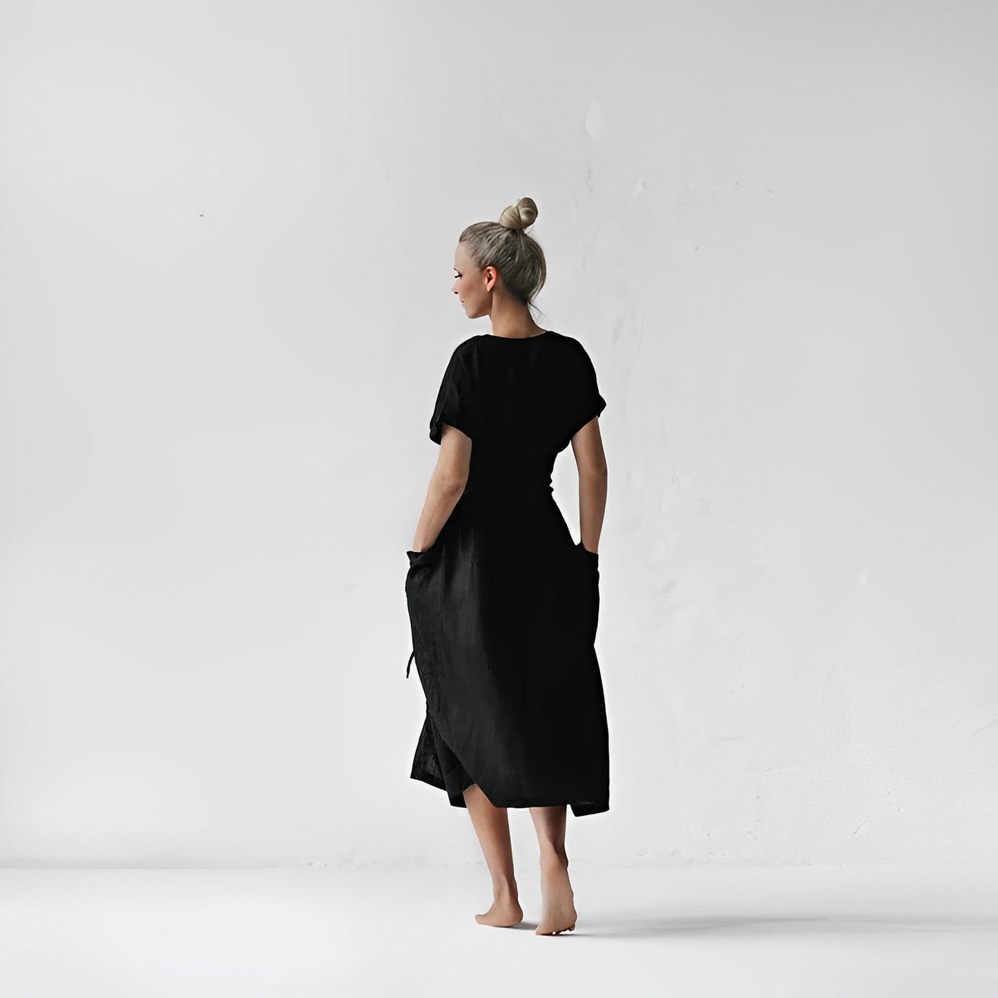 Malia - Elegante en Comfortabele Zomerse Linnen Jurk voor Vrouwen