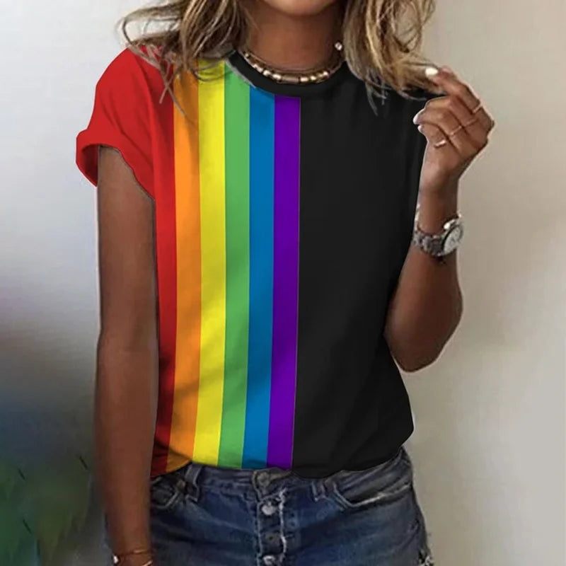 Nettie | Stijlvol regenboogshirt
