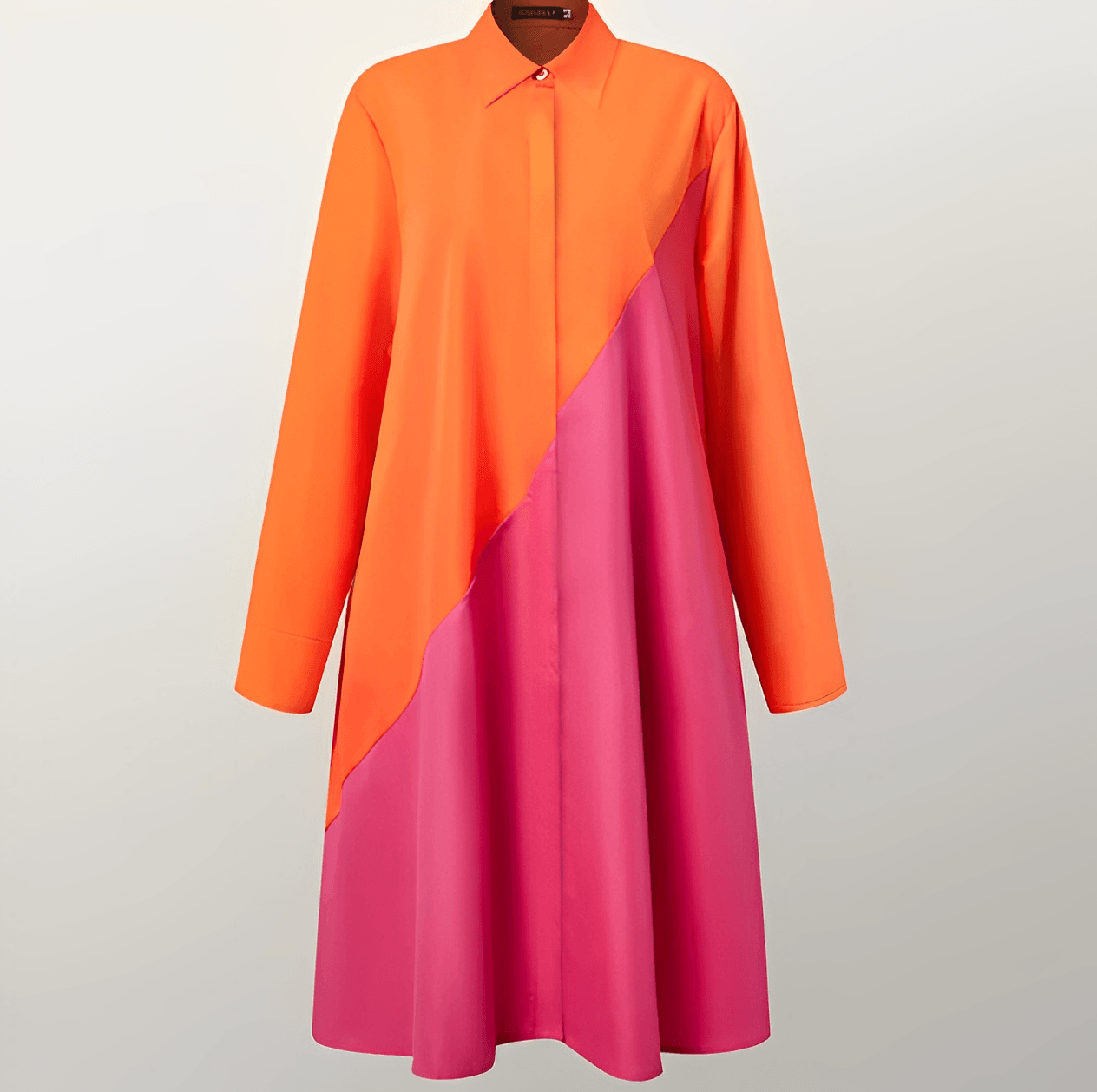 Amanda - Stijlvolle overhemdjurk met omgeslagen kraag