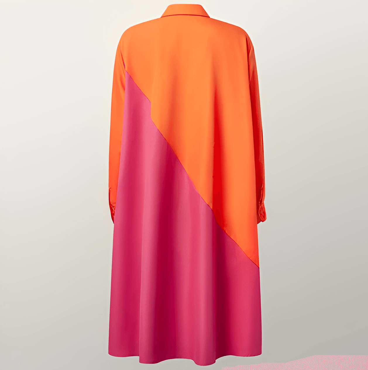 Amanda - Stijlvolle overhemdjurk met omgeslagen kraag