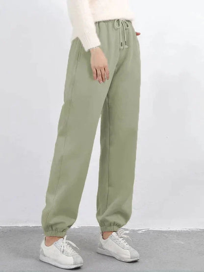 Christina- Katoenen fleece joggers