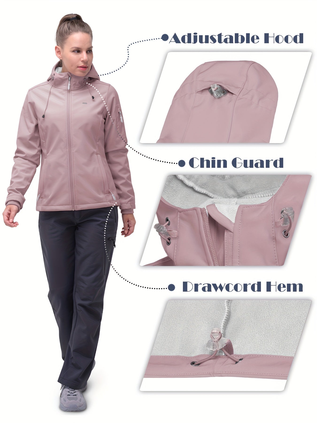Soledad - Water- en winddichte Softshell jas voor Dames