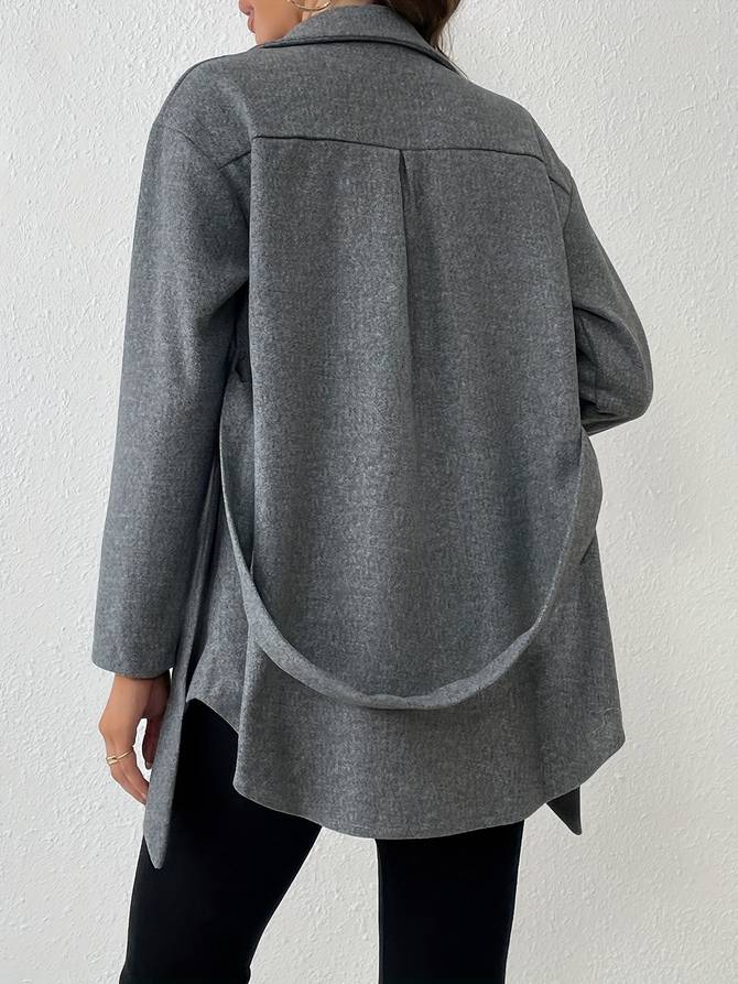 Button-Up jas met riem