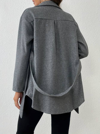 Button-Up jas met riem