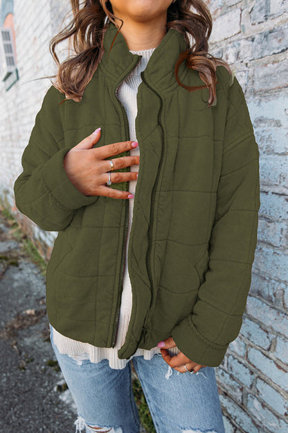 Gevoerde Puffer Jas met Capuchon