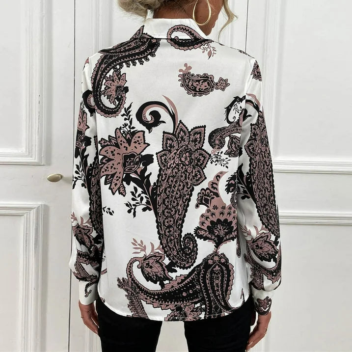 Fenna | blouse met paisleyprint