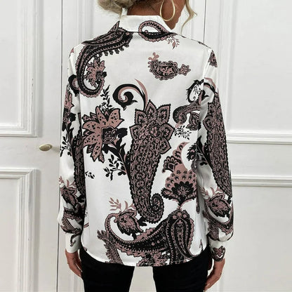 Fenna | blouse met paisleyprint