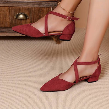 Letha - Modieuze platte schoenen in één kleur voor dames