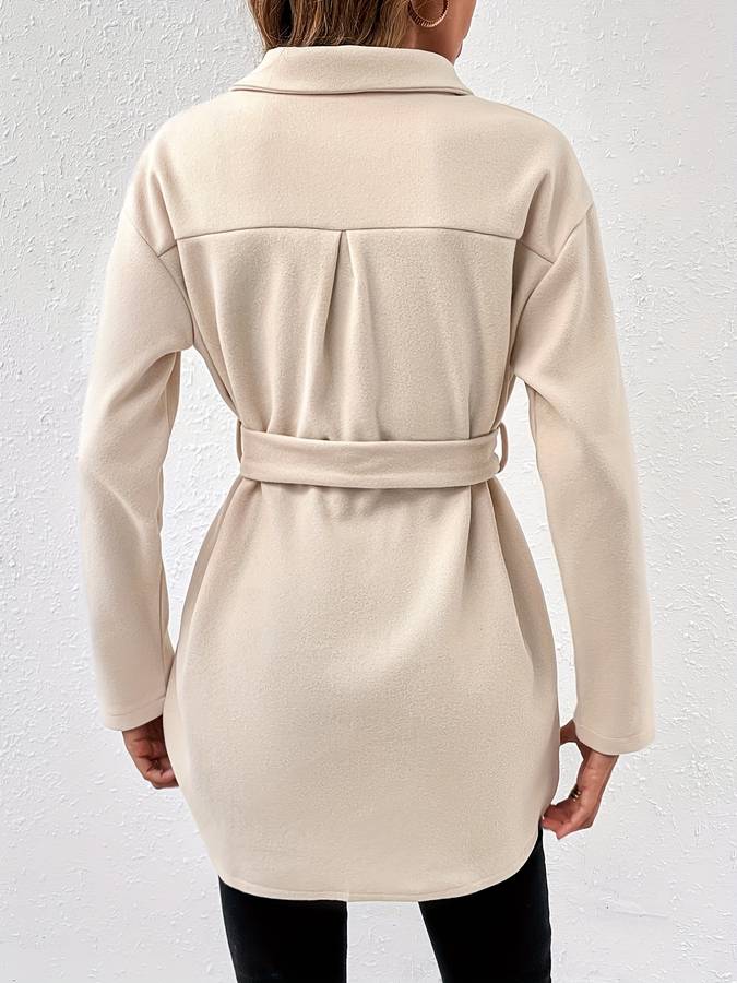 Button-Up jas met riem