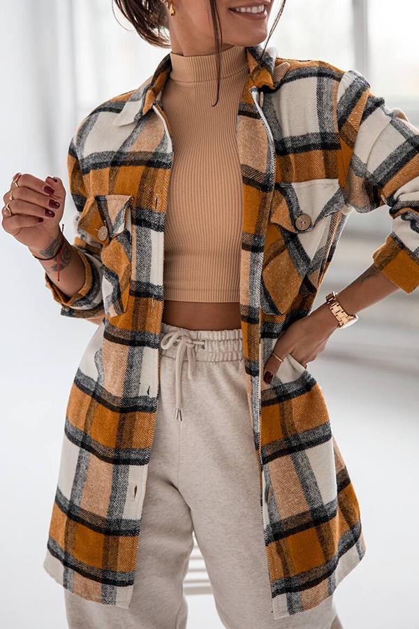 Sophie | Trendy Geruite Overhemdblouse