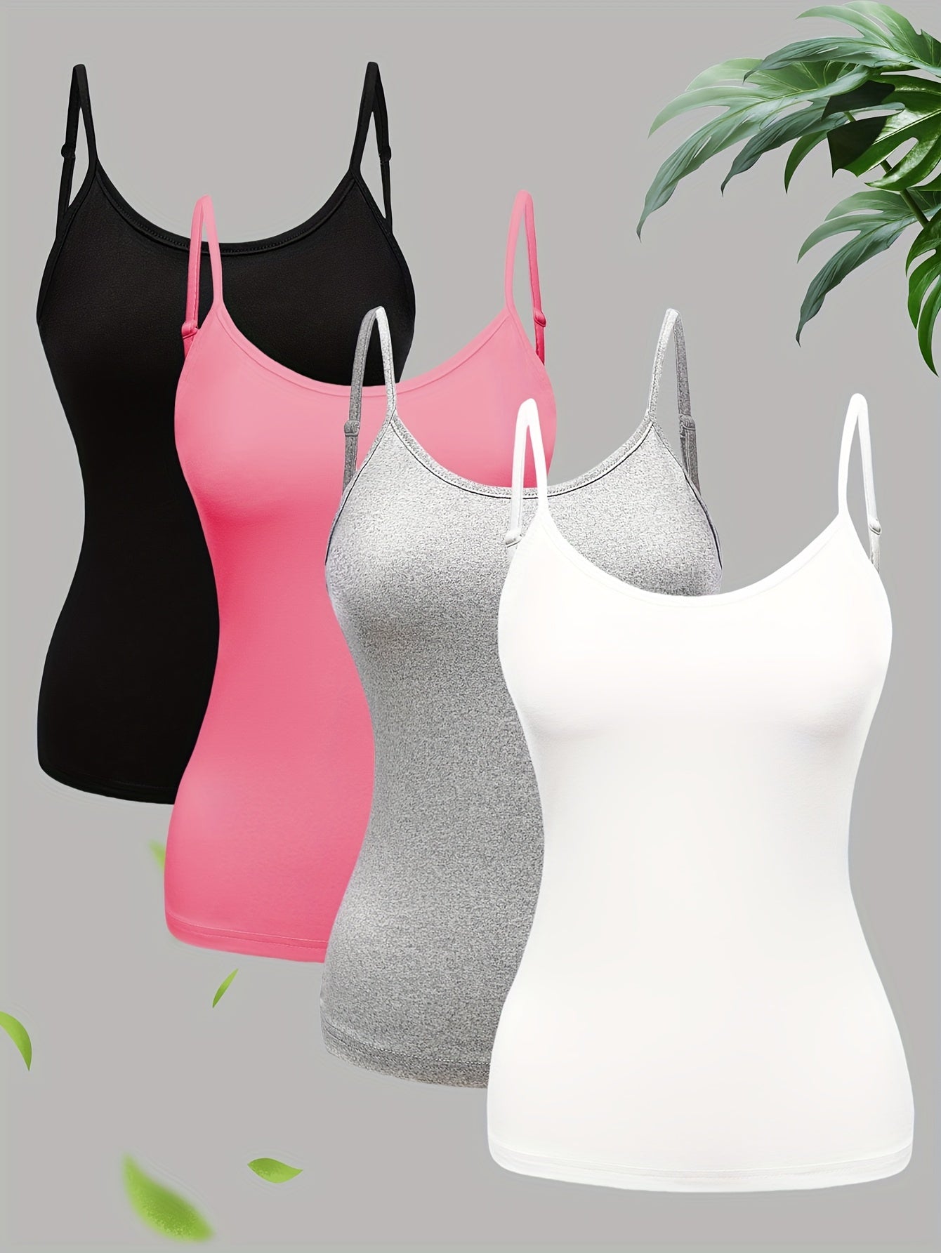 Effen 4-pack Cami Tops - Scarlett