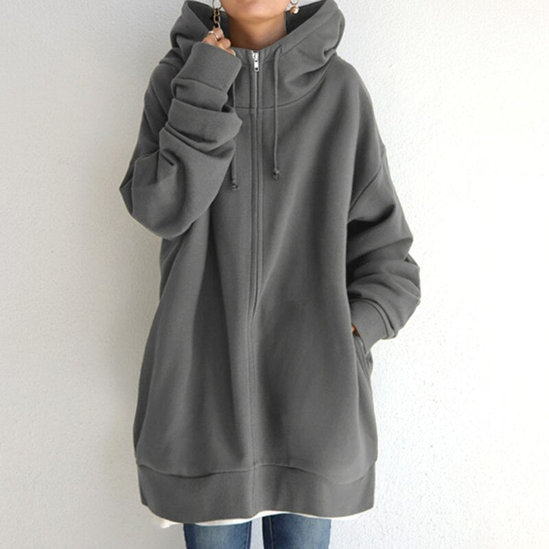 Cassandra | Knusse oversized wintertrui hoodie