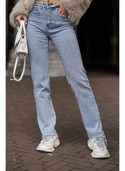 Glamlux | denim diamond jeans