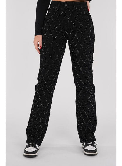 Glamlux | denim diamond jeans