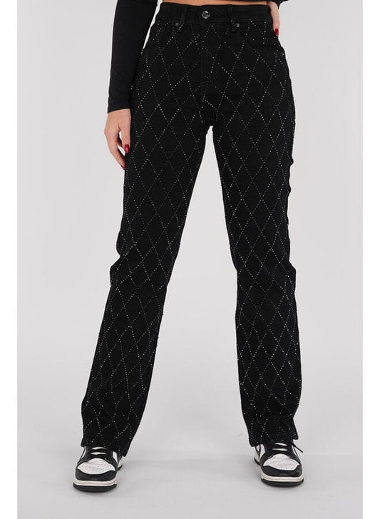 Glamlux | denim diamond jeans