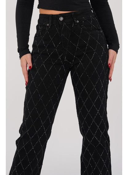 Glamlux | denim diamond jeans