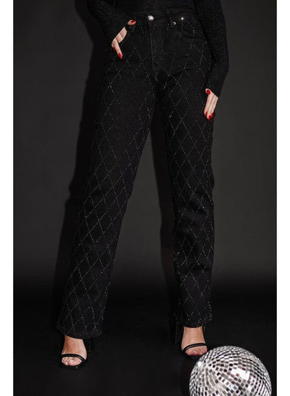 Glamlux | denim diamond jeans