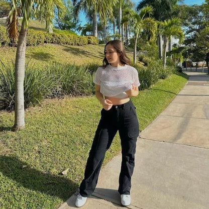 Cargobroek met rechte pasvorm